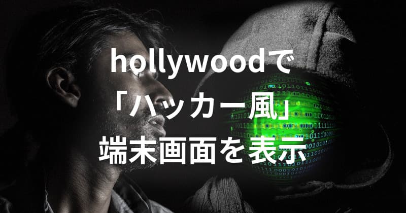 Hollywood 映画に出てくるハッカーっぽい画面 を端末に表示する Lfi